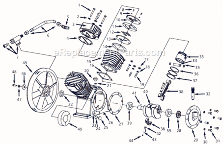Part Location Diagram of FP050046AV Campbell Hausfeld Oil Cap With O-Ring
